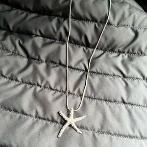 Stanley Silver Starfish Pendant Necklace on Snake Chain